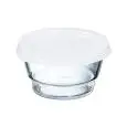 Contenitore Tondo con Coperchio  in vetro/polipropilene - ARCOROC Linea SO URBAN - Codice Q1757 - Capacità 37 cl  - Diametro 11 cm - Altezza  64 - Imballo confezione da n. 24 Unità