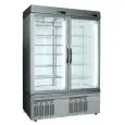 VETRINA REFRIGERATA PER PASTICCERIA E GELATERIA - MOD. TEK/39 - STRUTTURA ESTERNA IN ALLUMINIO ANODIZZATO - VETRO BASSO EMISSIVO - TEMP. °C -15/-25 - DUE SCOMPARTI SEPARATI - ALIMENTAZIONE MONOFASE - REFRIGERAZIONE STATICA - VETRO ESPOSITIVO A SCELTA SU 1