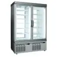 VETRINA REFRIGERATA PER PASTICCERIA E GELATERIA - MOD. TEK/43 - STRUTTURA ESTERNA IN ALLUMINIO ANODIZZATO - VETRO BASSO EMISSIVO - TEMP. °C +5/-25; -5/+10 - DUE SCOMPARTI SEPARATI - ALIMENTAZIONE MONOFASE - REFRIGERAZIONE VENTILATA - VETRO ESPOSITIVO A SC