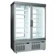 VETRINA REFRIGERATA PER PASTICCERIA E GELATERIA - MOD. TEK/40 - STRUTTURA ESTERNA IN ALLUMINIO ANODIZZATO - VETRO BASSO EMISSIVO - TEMP. °C -15/-25; +2/+10 - DUE SCOMPARTI SEPARATI - ALIMENTAZIONE MONOFASE - REFRIGERAZIONE STATICA - VETRO ESPOSITIVO A SCE