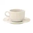 Tazza The Impilabile Con Piatto Avorio - INKER Linea SISSY - Codice 232/237 - Capacità 20 cl  - Imballo confezione da n. 6 Unità