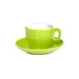 Tazza Caffè Con Piatto Verde - INKER Linea LUNA - Codice 515/551 A/303 - Capacità 7 cl  - Imballo confezione da n. 6 Unità