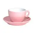 Tazza Cappuccino Con Piatto Rosa - INKER Linea LUNA - Codice 516/553 A/597 - Capacità 17 cl  - Imballo confezione da n. 6 Unità