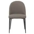 Sedia - colore tortora - Struttura in metallo verniciato, scocca imbottita, rivestita in ecopelle - Modello 892-T