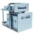 CASSETTIERA INOX 2/3 - Linea 8 - Mod. 8CDD60 - Foro banco cm L 44,2 x 60,2 H - Profondità cassetto cm 52