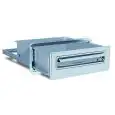 CASSETTO CASSA IN INOX - Linea 8 - Mod. 8 CSS - Foro banco cm L 34,7 x 13 H - Profondità cassetto cm 40,7