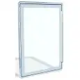 SPORTELLO A VETRO - Linea 8 - Mod. 8SV70 - Foro banco cm L 44,2 x 70,2 H - Dimensioni cm L 47,1 x P 5 X 73,1 H
