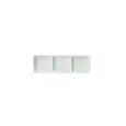 Coppetta 3 Scomparti  - ROYAL PORCELAIN Linea FORMA 41 QUADRA - Codice 3805 - Dimensioni cm 18.5x6 - Imballo confezione da n. 6 Unità