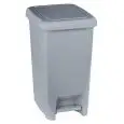 Pattumiera da interno con pedale in polipropilene grigio, capacità lt 60 Medial Slim Mod 909961