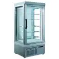 VETRINA REFRIGERATA PER PASTICCERIA - MOD. TEK/23 - STRUTTURA ESTERNA IN ALLUMINIO ANODIZZATO - VETRO BASSO EMISSIVO - TEMP. °C +2/+10 - ALIMENTAZIONE MONOFASE - REFRIGERAZIONE STATICA - VETRO ESPOSITIVO A SCELTA SU 1, 2 ,3 o 4 LATI - DIM. CM L 90 X P 64 