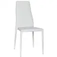 Sedia - colore bianco - Struttura in metallo, seduta e schienale imbottiti, rivestimento in ecopelle - Modello 948-F503W1