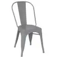 Sedia - colore Grigio - Struttura in metallo verniciato - Modello 976-et53-Grey-opaco-1