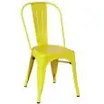 Sedia - colore giallo - Struttura in metallo verniciato - Modello 976-et53-Yellow