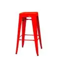Sgabello - colore rosso - Struttura in metallo verniciato - Modello 977-BT503R-01