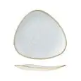 Piatto Piano Triangolare Duck Egg Blue - CHURCHILL Linea STONECAST - Codice SDESTR121 - Diametro 31,1 cm - Imballo confezione da n. 6 Unità