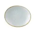 Piatto Ovale Coupe Duck Egg Blue - CHURCHILL Linea STONECAST - Codice SDESOP71 - Dimensioni cm 19,2 - Imballo confezione da n. 12 Unità