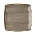 Piatto Quadro Peppercorn Grey - CHURCHILL Linea STONECAST - Codice SPGSDS101 - Dimensioni cm 26.8x26.8 - Imballo confezione da n. 6 Unità