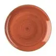 Piatto Piano Coupe Spiced Orange - CHURCHILL Linea STONECAST - Codice SSOSEVP61 - Diametro 16,5 cm - Imballo confezione da n. 12 Unità