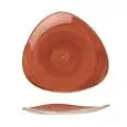 Piatto Piano Triangolare Spiced Orange - CHURCHILL Linea STONECAST - Codice SSOSTR91 - Diametro 22,9 cm - Imballo confezione da n. 12 Unità