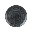 Piatto Piano Coupe Charcoal Black - CHURCHILL Linea STUDIO PRINTS HOMESPUN - Codice SPCBEVP81 - Diametro 21,7 cm - Imballo confezione da n. 12 Unità