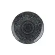 Piatto Piano Coupe Charcoal Black - CHURCHILL Linea STUDIO PRINTS HOMESPUN - Codice SPCBEVP61 - Diametro 16,5 cm - Imballo confezione da n. 12 Unità