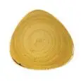 Piatto Piano Triangolare Mustard Yellow - CHURCHILL Linea STONECAST - Codice SMSSTR101 - Diametro 26,5 cm - Imballo confezione da n. 12 Unità