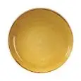 Piatto Piano Coupe Mustard Yellow - CHURCHILL Linea STONECAST - Codice SMSSEVP61 - Diametro 16,5 cm - Imballo confezione da n. 12 Unità