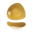 Coppetta Triangolare Mustard Yellow - CHURCHILL Linea STONECAST - Codice SMSSTRB61 - Diametro 15,3 cm - Imballo confezione da n. 12 Unità