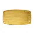 Piatto Rettangolare Mustard Yellow - CHURCHILL Linea STONECAST - Codice SMSSOP111 - Dimensioni cm 29.5x15 - Imballo confezione da n. 12 Unità