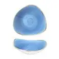 Piatto Fondo Triangolare Cornflower Blue - CHURCHILL Linea STONECAST - Codice SCFSTRB71 - Diametro 18,5 cm - Imballo confezione da n. 12 Unità