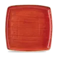 Piatto Quadro Berry Red - CHURCHILL Linea STONECAST - Codice SBRSDS101 - Dimensioni cm 26.8x26.8 - Imballo confezione da n. 6 Unità
