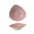 Piatto Fondo Triangolare Petal Pink - CHURCHILL Linea STONECAST - Codice SPPSTRB91 - Diametro 23,5 cm - Imballo confezione da n. 12 Unità
