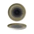 Piatto Piano Walled Aqueous Bayou - CHURCHILL Linea STONECAST - Codice SABTWP261 - Diametro 26 cm - Imballo confezione da n. 6 Unità
