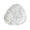 Piatto Piano Triangolare Agate Grey - CHURCHILL Linea STUDIO PRINTS KINTSUGI - Codice KTAGTR91 - Diametro 22,9 cm - Imballo confezione da n. 12 Unità