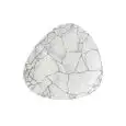 Piatto Piano Triangolare Agate Grey - CHURCHILL Linea STUDIO PRINTS KINTSUGI - Codice KTAGTR101 - Diametro 26,5 cm - Imballo confezione da n. 12 Unità