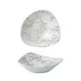 Piatto Fondo Triangolare Agate Grey - CHURCHILL Linea STUDIO PRINTS KINTSUGI - Codice KTAGTRB71 - Dimensioni cm 18,5 - Imballo confezione da n. 12 Unità