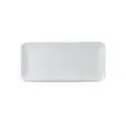 Piatto Rettangolare Organic White - DUDSON Linea WHITE - Codice WHDUDOB21 - Dimensioni cm 34,6x15,6 - Imballo confezione da n. 6 Unità