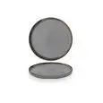 Piatto Piano Walled Grey - DUDSON Linea HARVEST - Codice HVGYWP211 - Diametro 21 cm - Imballo confezione da n. 6 Unità