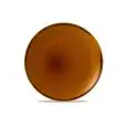 Piatto Piano Coupe Brown - DUDSON Linea HARVEST - Codice HVBREVP81 - Diametro 21,7 cm - Imballo confezione da n. 12 Unità