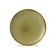 Piatto Piano Coupe Green - DUDSON Linea HARVEST - Codice HVGREV101 - Diametro 26 cm - Imballo confezione da n. 12 Unità