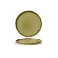 Piatto Piano Walled Green - DUDSON Linea HARVEST - Codice HVGRWP261 - Diametro 26 cm - Imballo confezione da n. 6 Unità
