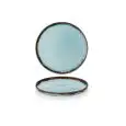 Piatto Piano Walled Turquoise - DUDSON Linea HARVEST - Codice HVTQWP211 - Diametro 21 cm - Imballo confezione da n. 6 Unità