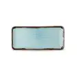 Piatto Rettangolare Turquoise - DUDSON Linea HARVEST - Codice HVTQDOB21 - Dimensioni cm 34,6x15,6 - Imballo confezione da n. 6 Unità