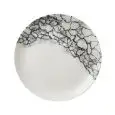 Piatto Piano Coupe Quartz Black - CHURCHILL Linea STUDIO PRINTS KINTSUGI ACCENTS - Codice KAQBEV111 - Diametro 28,8 cm - Imballo confezione da n. 12 Unità