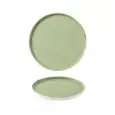 Piatto Piano Walled Sage Green - CHURCHILL Linea STONECAST - Codice SSASWP261 - Diametro 26 cm - Imballo confezione da n. 6 Unità