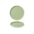 Piatto Piano Walled Sage Green - CHURCHILL Linea STONECAST - Codice SSASWP211 - Diametro 21 cm - Imballo confezione da n. 6 Unità