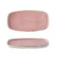 Piatto Rettangolare Walled Petal Pink - CHURCHILL Linea STONECAST - Codice SPPSWO291 - Dimensioni cm 30x15.4 - Altezza  2 - Imballo confezione da n. 12 Unità