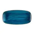 Piatto Rettangolare Java Blue - CHURCHILL Linea STONECAST - Codice SNTSXO111 - Dimensioni cm 29.8x15x3 - Imballo confezione da n. 12 Unità