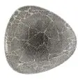 Piatto Piano Triangolare Quartz Black - CHURCHILL Linea STUDIO PRINTS KINTSUGI REVERSE - Codice KRBKTR101 - Diametro 26,5 cm - Imballo confezione da n. 12 Unità