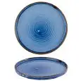 Piatto Piano Walled Indigo - DUDSON Linea HARVEST - Codice HVIDWP261 - Diametro 26 cm - Imballo confezione da n. 6 Unità